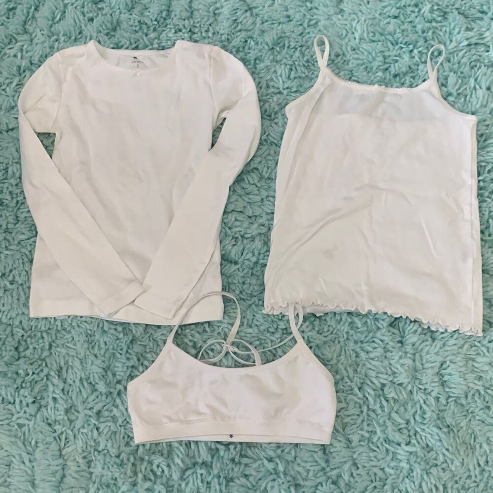 Girls t shirts/bra size 8